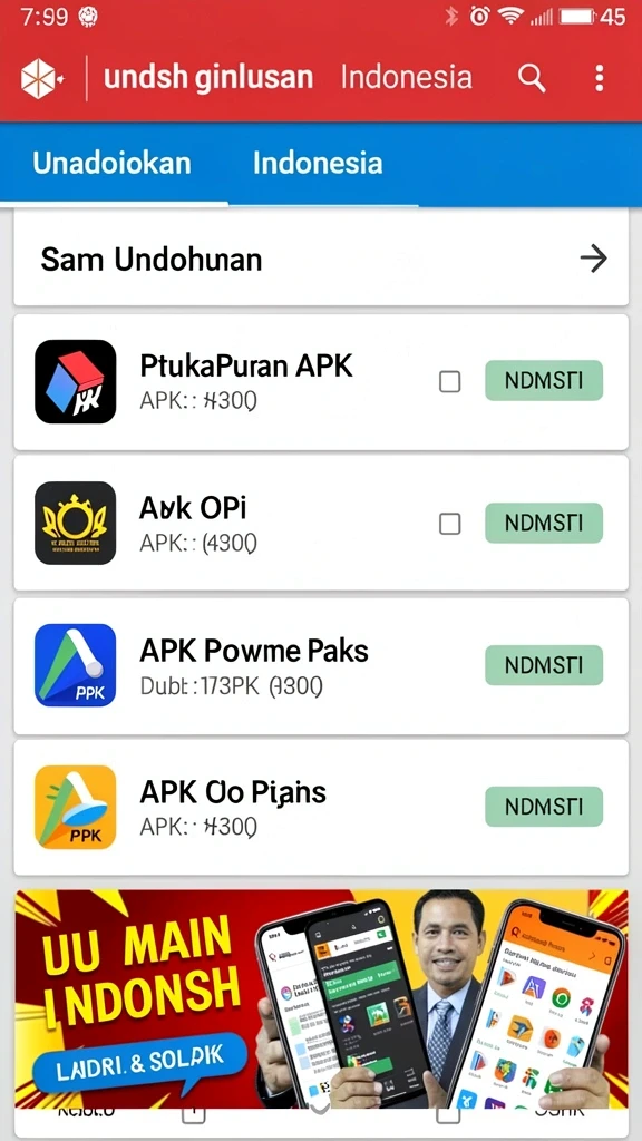 Tampilan antarmuka yang bersih dan menarik.