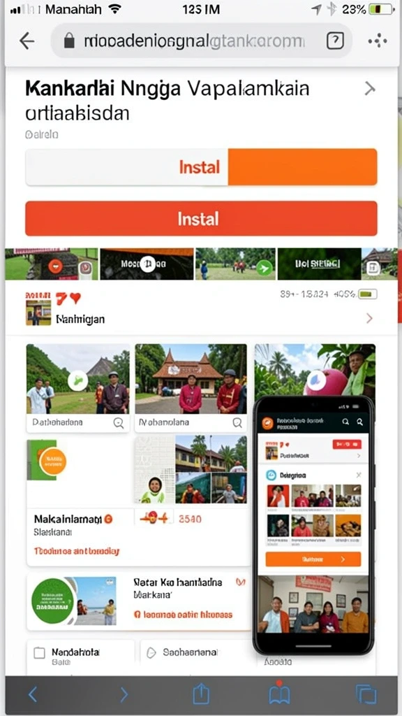 Tampilan awal game yang menarik dan visual yang memukau.