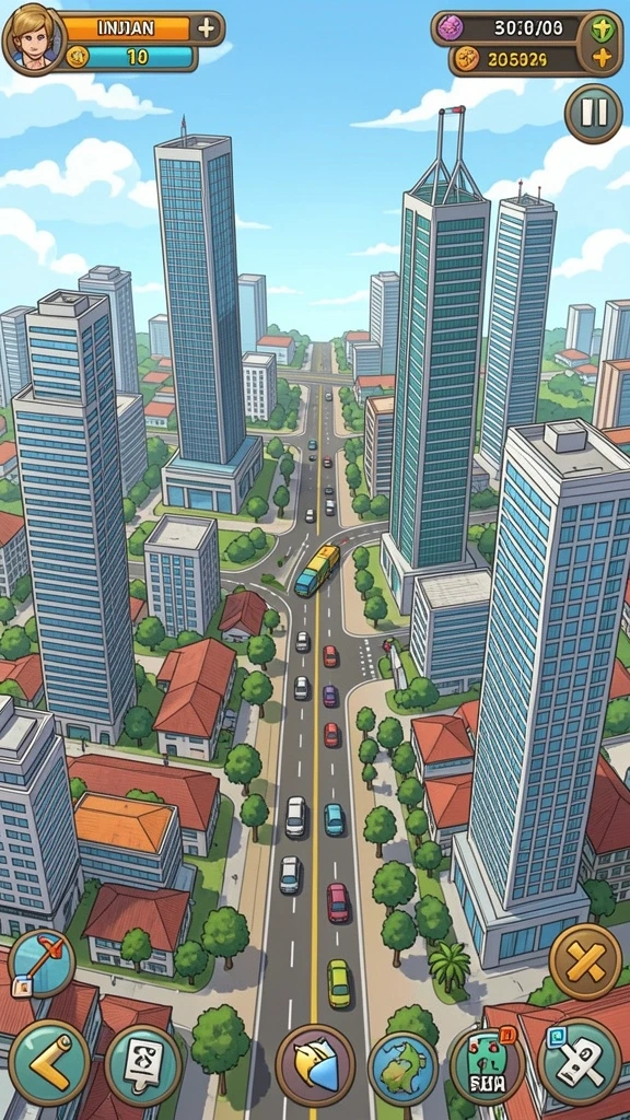 Tangkapan layar kedua menampilkan karakter utama dengan desain yang menarik.