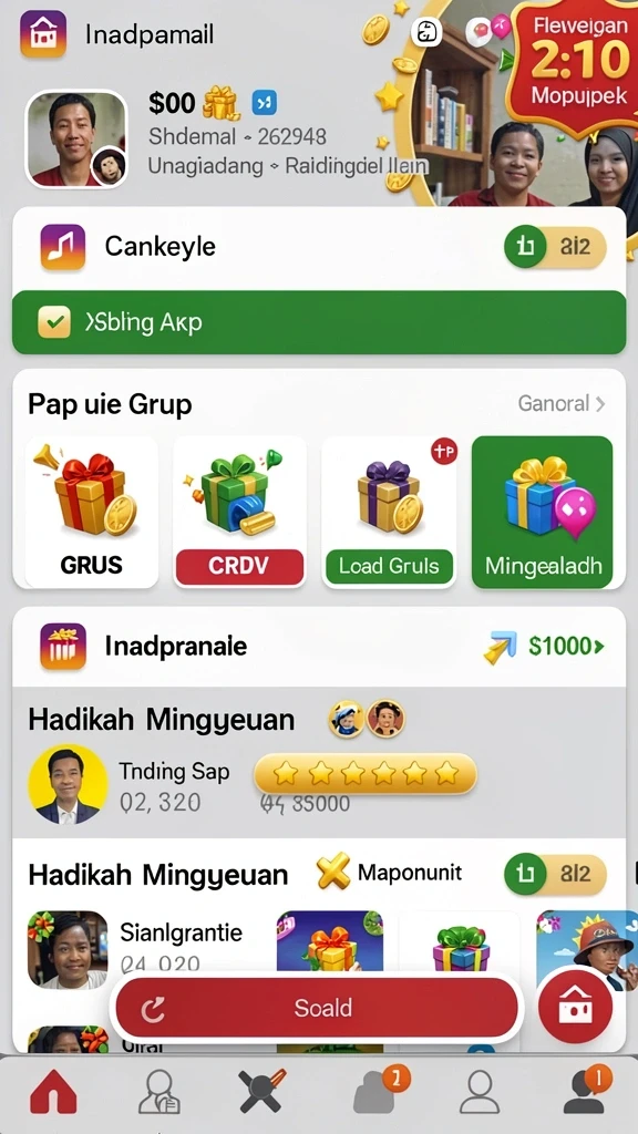 Fitur mode pertempuran dengan teman-teman.
