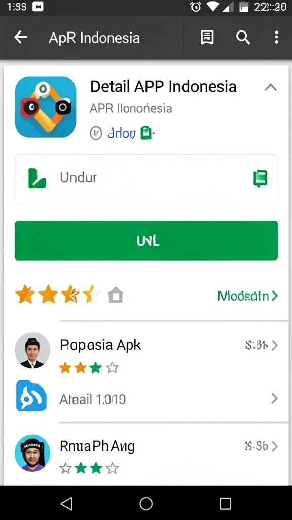 Tampilan awal aplikasi dengan desain modern.
