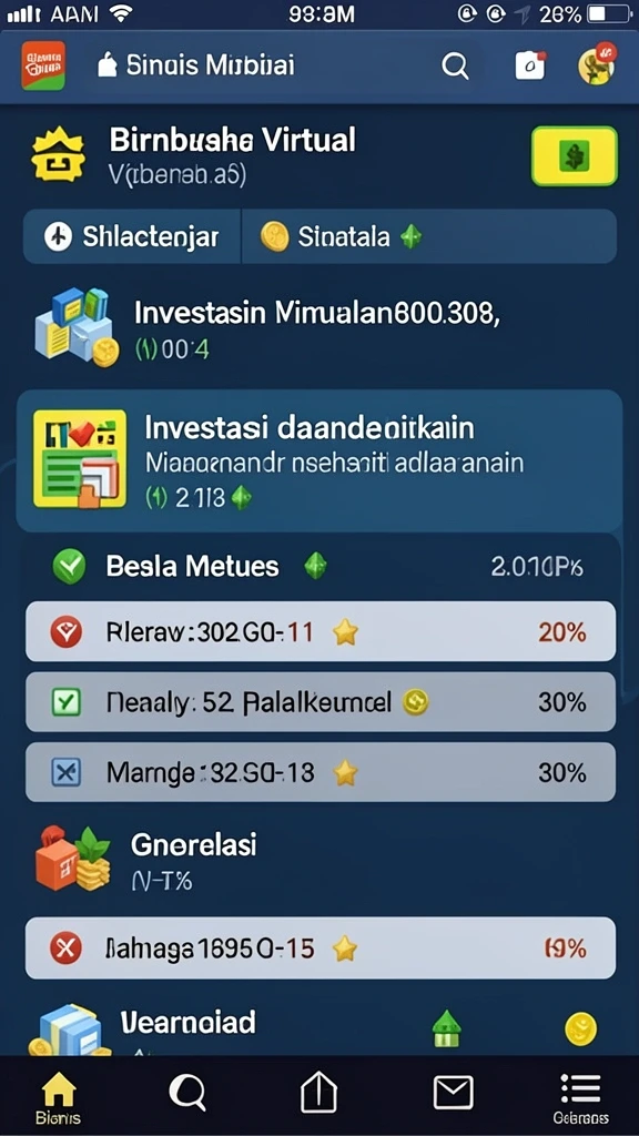 Tampilan awal aplikasi yang menarik dan ramah pengguna.