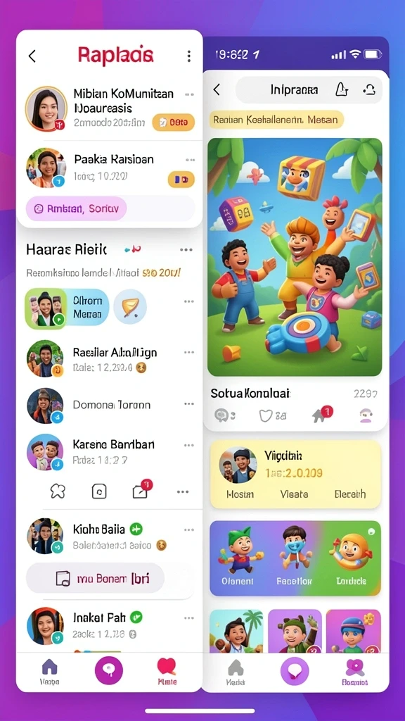 Koleksi permainan yang bervariasi dan menarik.