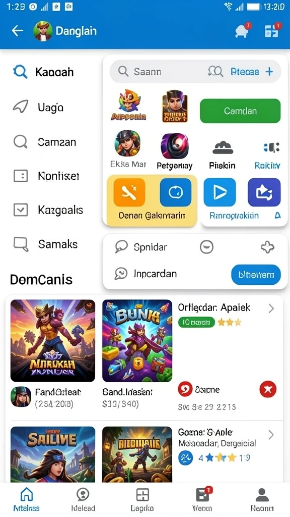 Fitur interaktif yang membuat permainan lebih seru.