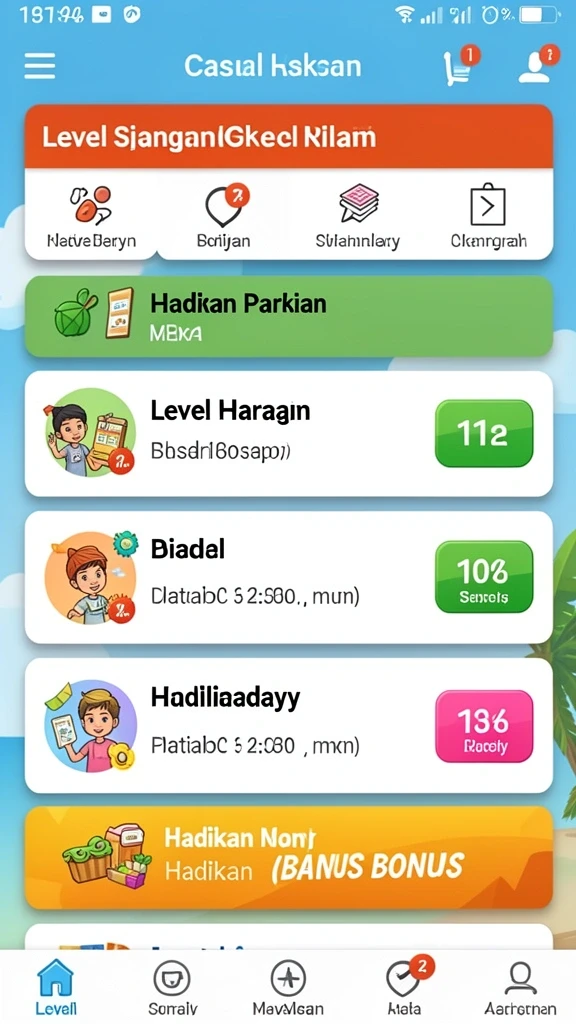 Tampilan antarmuka pengguna JONITOGEL yang menarik dan intuitif.