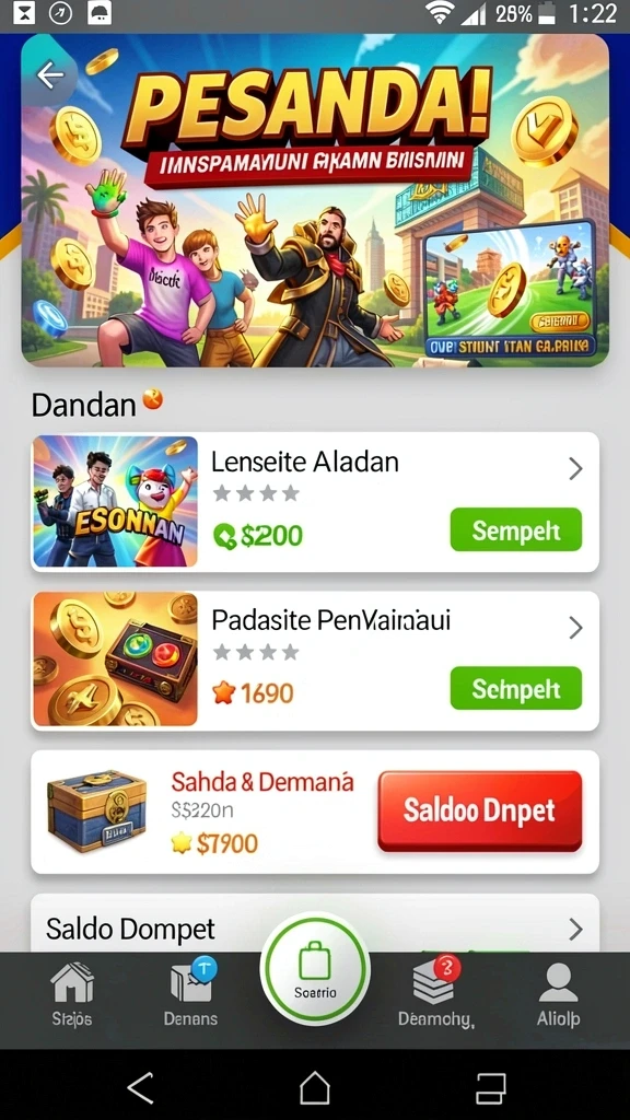 Tampilan antarmuka yang user-friendly dan menarik.