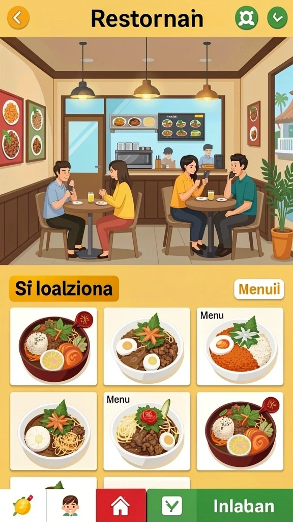 Grafik yang menarik dan menambah keseruan bermain.