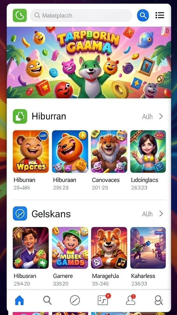 Tampilan antarmuka LUCKYMINO yang menarik.