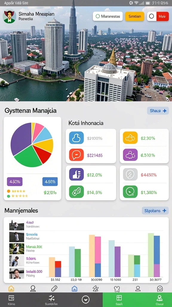 Tampilan antarmuka yang modern dan menarik.