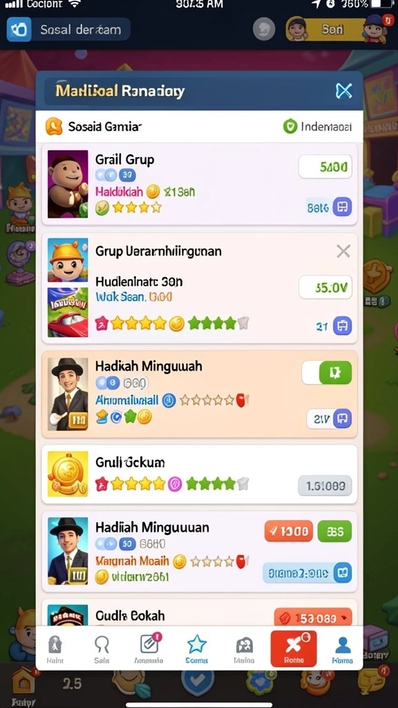 Karakter yang beragam untuk dimainkan.