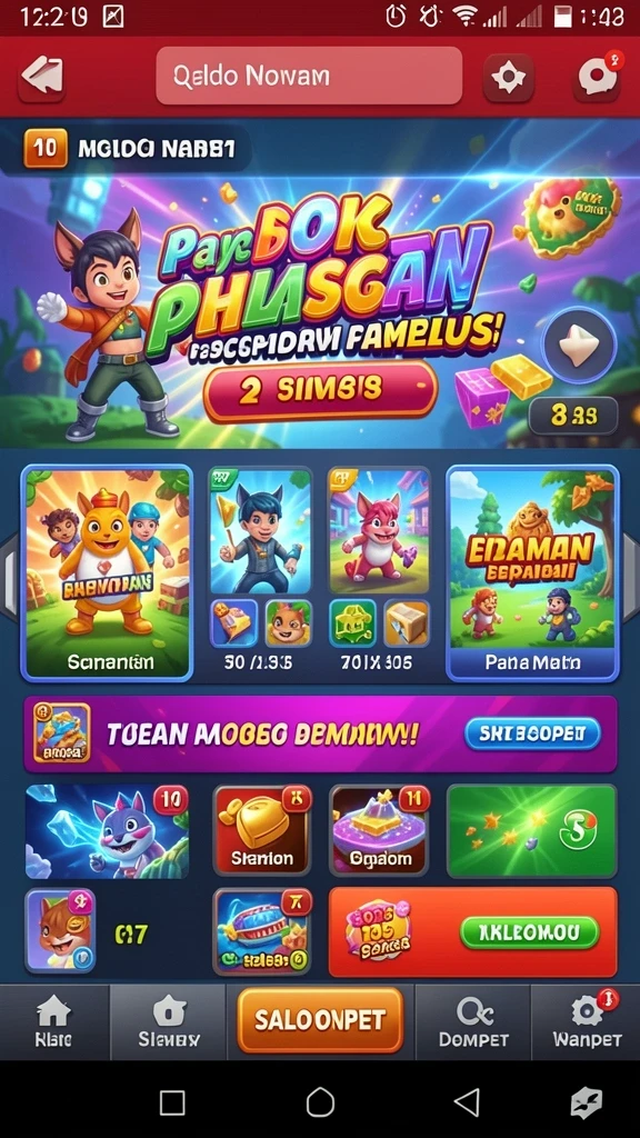 Menu pilihan permainan togel yang beragam.