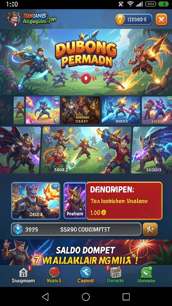 Screenshot menunjukkan karakter utama dalam mode pertarungan.
