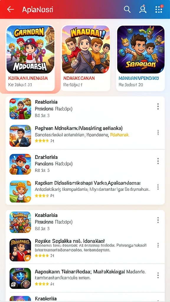 Antarmuka pengguna yang menarik dan interaktif.