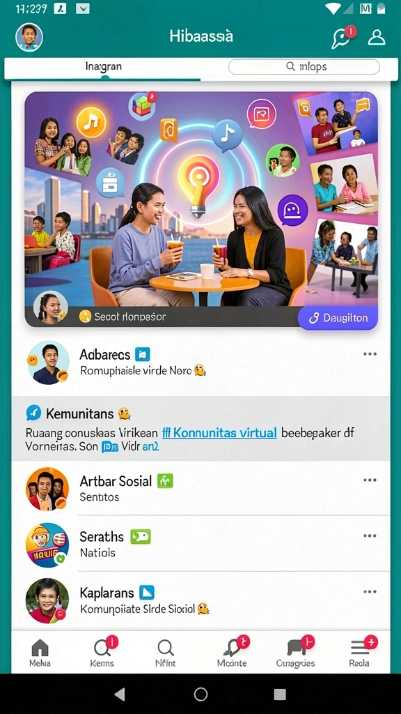 Keseruan bermain dengan teman-teman secara online.
