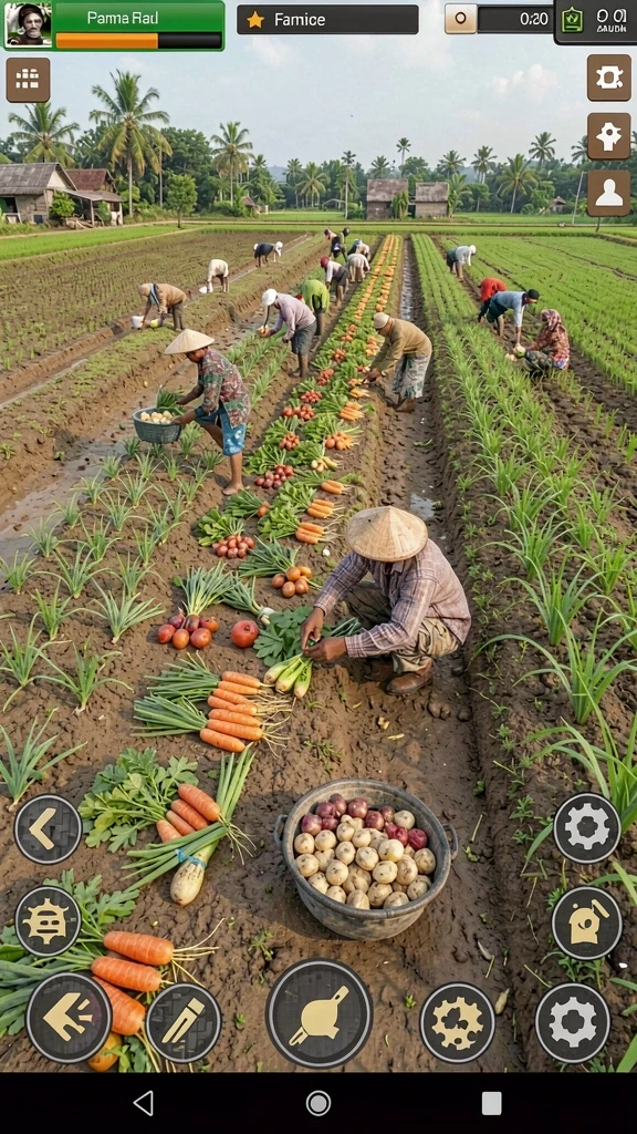 Tampilan awal permainan yang menarik dan mudah dinavigasi.